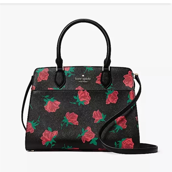 Kate Spade Madison Rose Toss Printed Medium Satchel
COLOR:
Black Multi
NWT - Picture 3 of 16